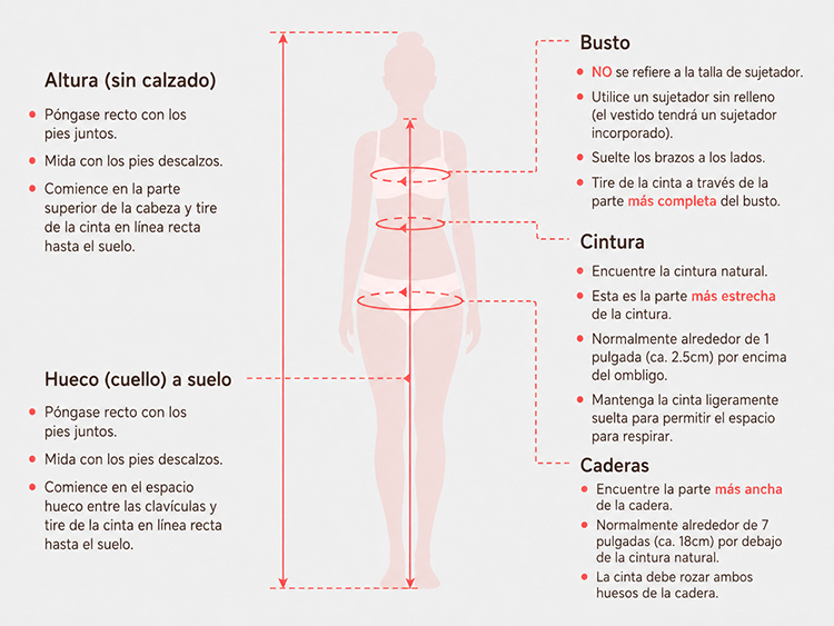 Guía de medidas para talla personalizada